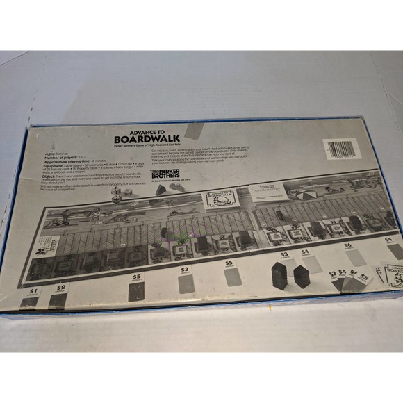 Vintage 1985 Advance To Boardwalk Board Game Parker Brothers Complete - Picture 9 of 9